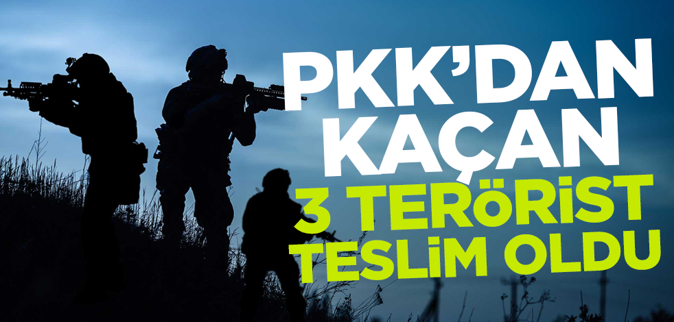 MSB sıcak gelişmeyi duyurdu! PKK'dan kaçan 3 terörist teslim oldu