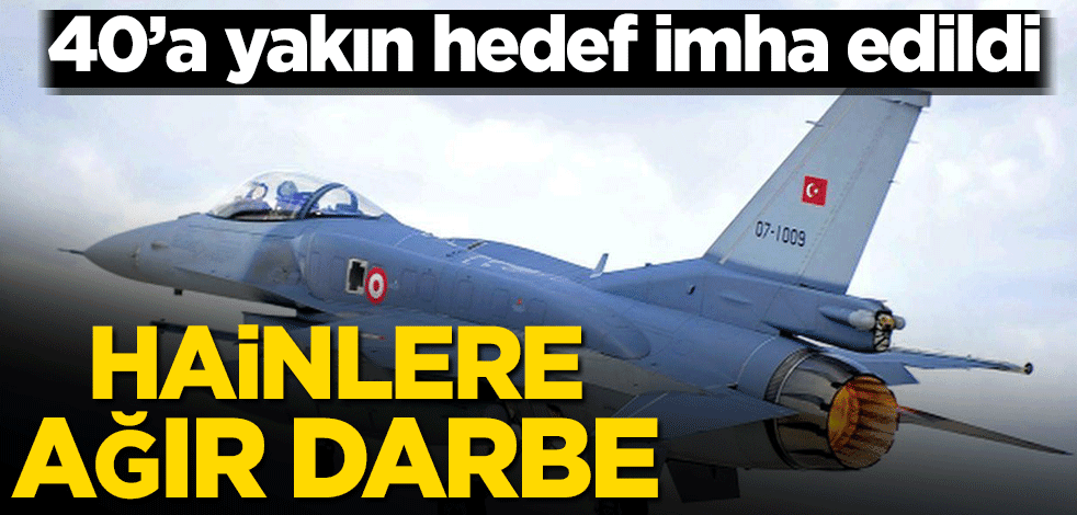 MSB’den açıklama! 40’a yakın hedef imha edildi