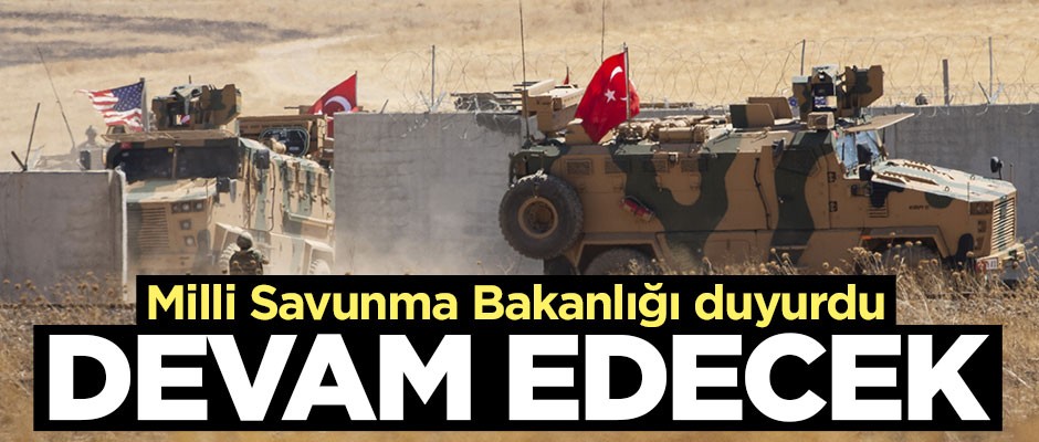 MSB'den "güvenli bölge" açıklaması