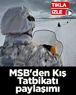 MSB'den Kars Şehit Piyade Teğmen Harun Aslan Kış Tatbikatı paylaşımı