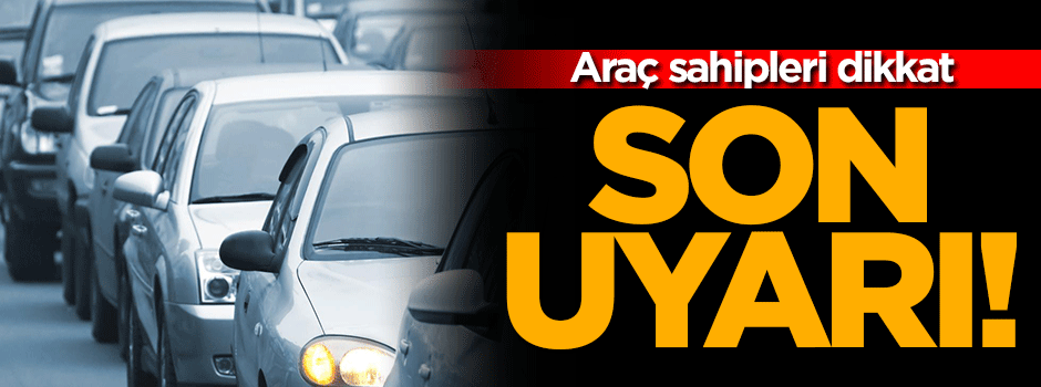 MTV ödemelerinde son gün pazartesi