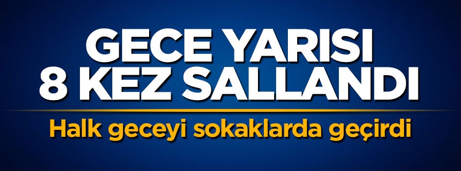 Muğla'da deprem! Gece yarısı 8 kez sallandı