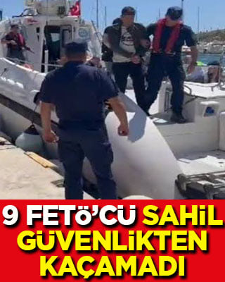 Muğla'da tekneyle yurt dışına kaçmaya çalışan 9 FETÖ’cü yakalandı