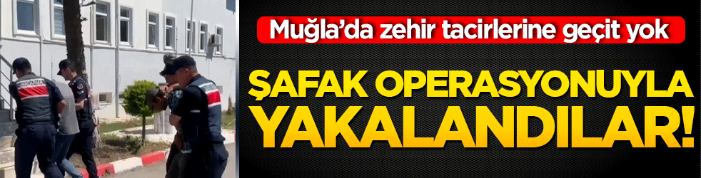 Muğla’da zehir tacirlerine geçit yok: Şafak operasyonuyla yakalandılar!