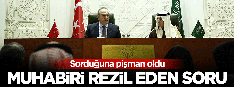 Muhabiri rezil eden soru