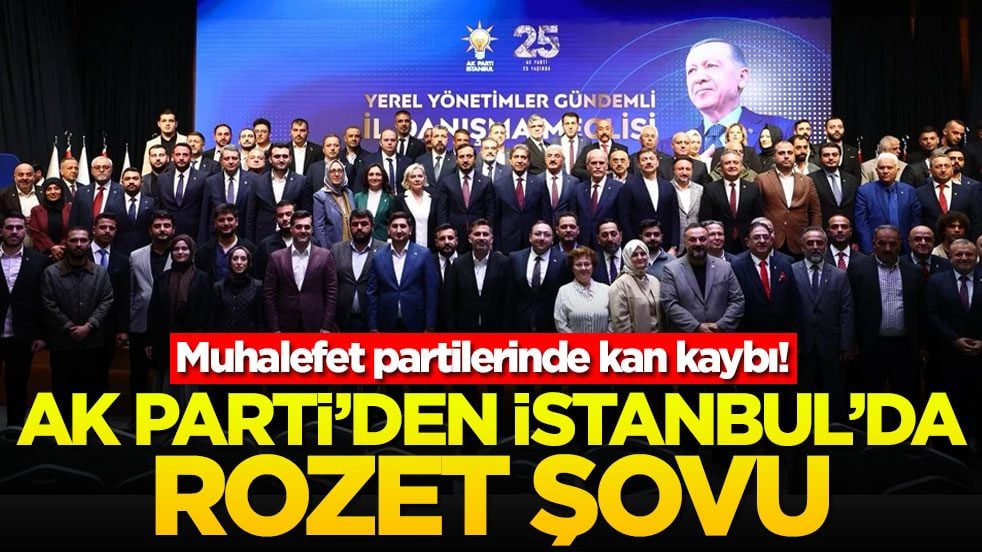 Muhalefet partilerinde kan kaybı! AK Parti'den İstanbul'da rozet şovu
