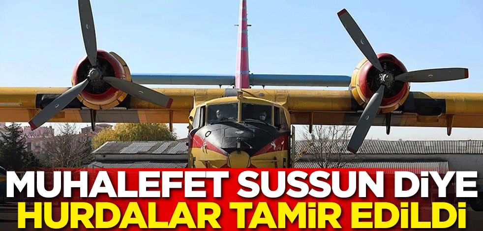 Muhalefet sussun diye hurdalar tamir edildi