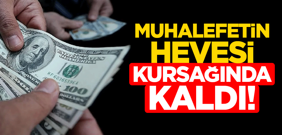 Muhalefetin hevesi kursağında kaldı! Dolara talep azaldı