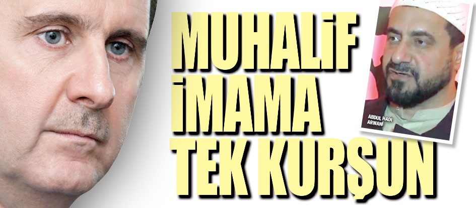 Muhalif imama tek kurşun