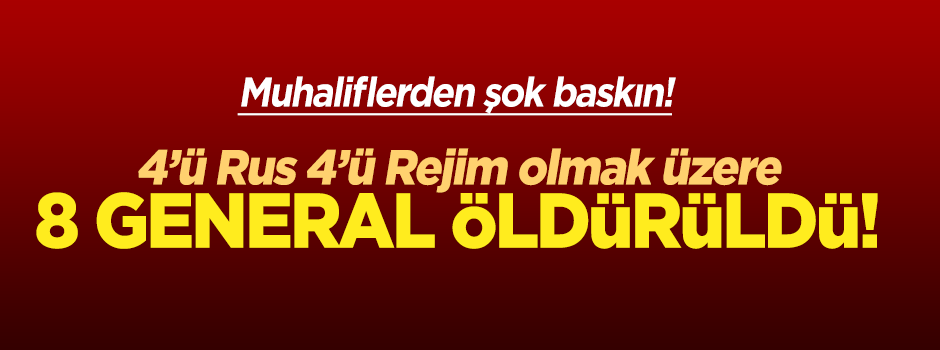 Muhalif kaynaklardan gelen bilgiye göre Türkmendağı'nda 4 Rus general öldürüldü