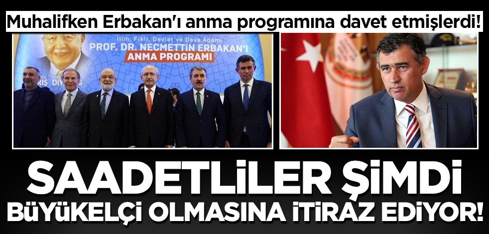 Muhalifken Erbakan'ı anma programına davet etmişlerdi! Saadetliler şimdi Metin Feyzioğlu atamasına itiraz ediyor