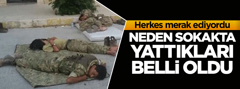 Muhaliflerin neden sokakta yattığı belli oldu!