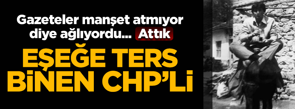 Muharrem İnce'nin eşeğe ters binmiş fotoğrafı ortaya çıktı