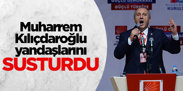 Muharrem İnce Kılıçdaroğlu yandaşlarını susturdu