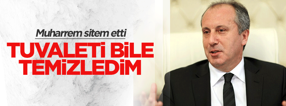 Muharrem İnce'den Bekaroğlu tepkisi