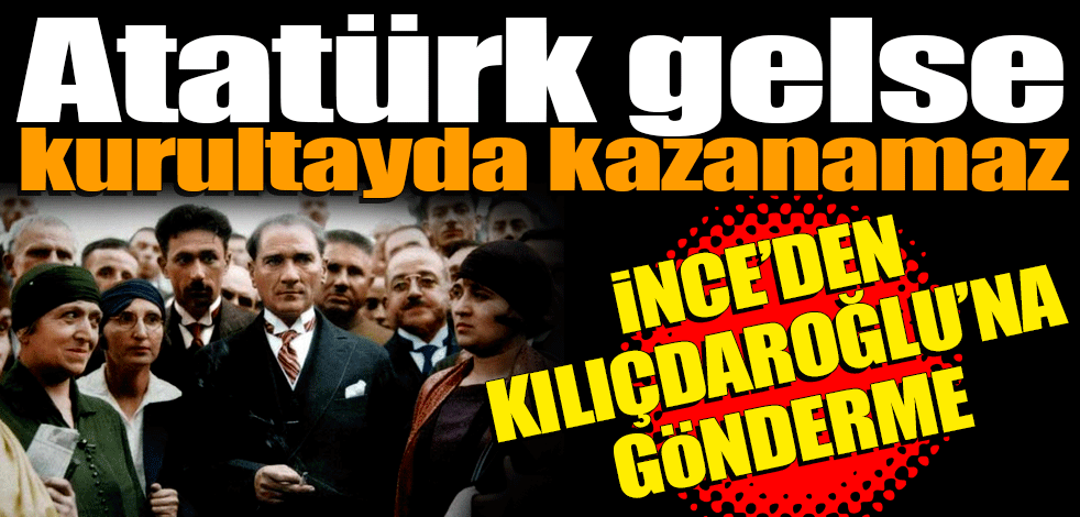 Muharrem İnce'den Kemal Kılıçdaroğlu'na gönderme: Çipras kadar olamadı