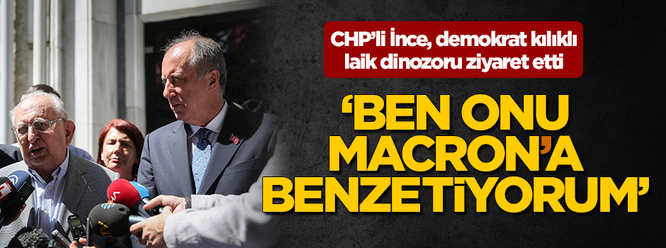 Muharrem İnce'den 'laik dinozor' Cindoruk'a ziyaret!