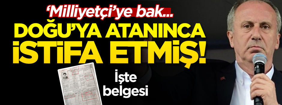 Muharrem İnce'nin istifa belgeleri ortaya çıktı