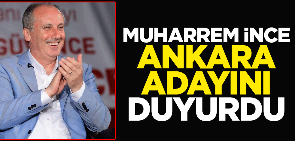 Muharrem İnce'nin Memleket Partisi Ankara Büyükşehir Belediye Başkan Adayı Burak Hasar'ı duyurdu