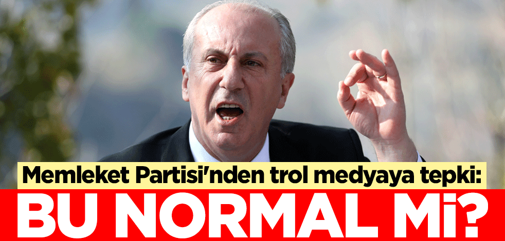 Muharrem İnce'nin Memleket Partisi'nden Halk TV, KRT TV ve TELE 1'e tepki: Bu normal mi?