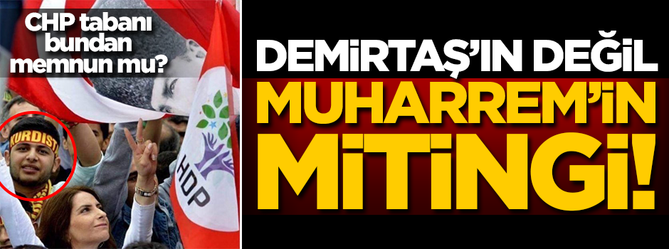 Muharrem İnce'nin mitinginde dikkat çeken fotoğraf