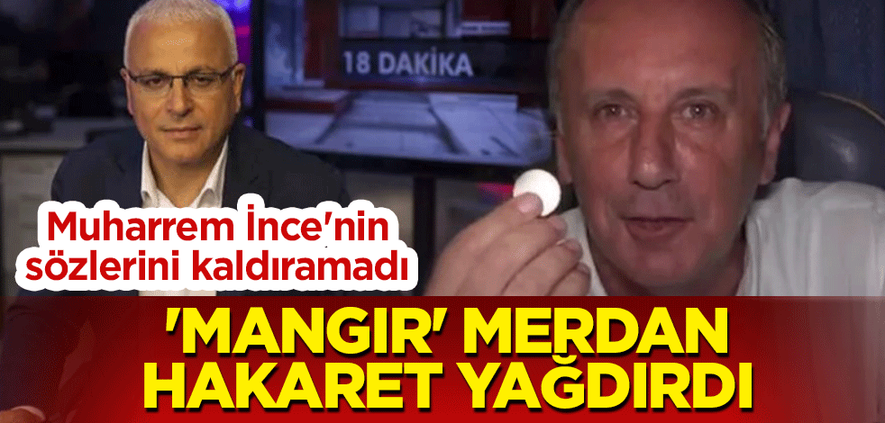 Muharrem İnce'nin sözlerini kaldıramadı... 'Mangır' Merdan hakaret yağdırdı