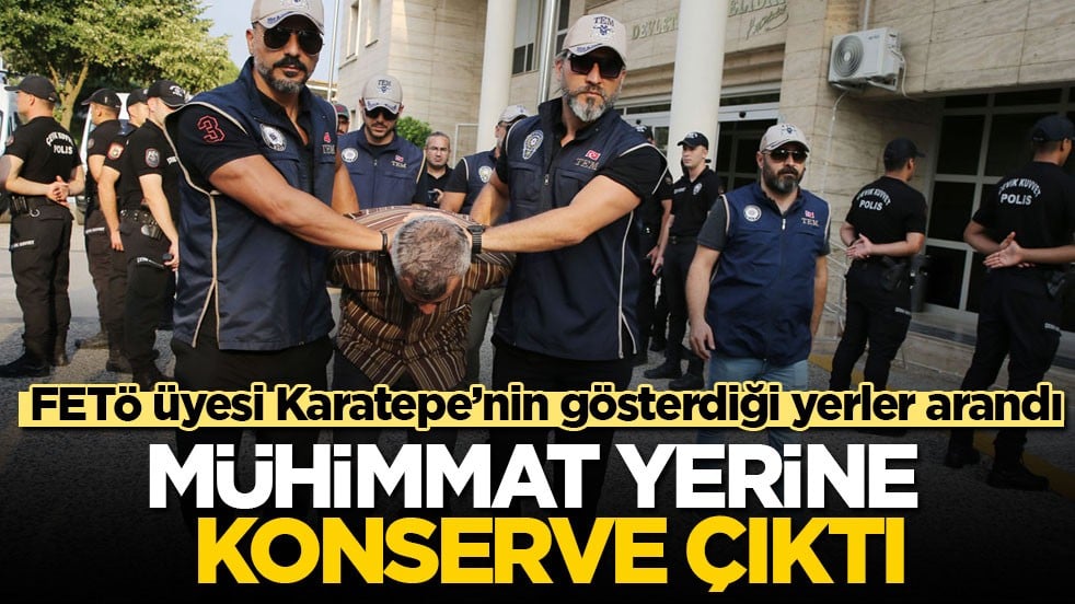 Mühimmat yerine konserve çıktı