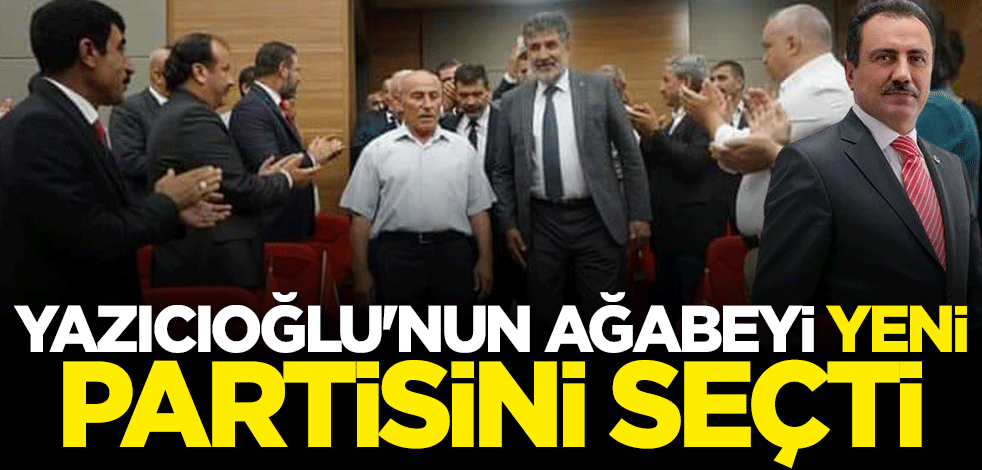 Muhsin Yazıcıoğlu'nun ağabeyi yeni partisini seçti