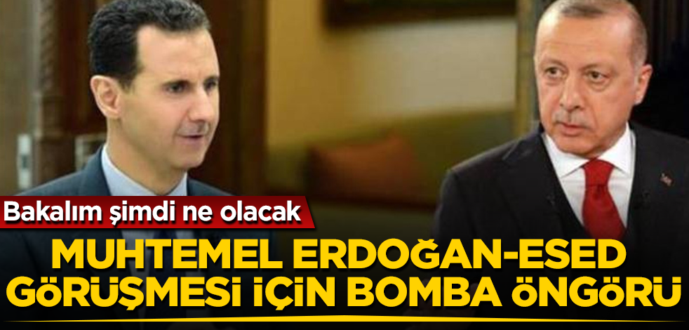 Muhtemel Erdoğan-Esed görüşmesi için bomba öngörü! Bakalım şimdi ne olacak