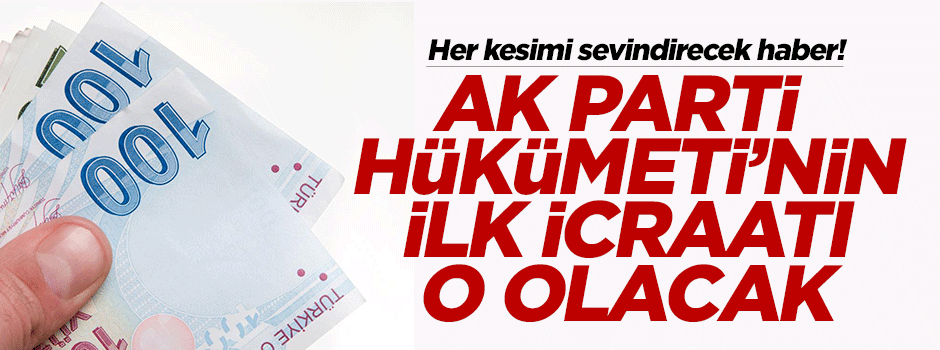 Müjde paketi için düğmeye basılıyor