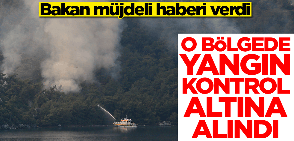 Müjdeli haber geldi! O bölgede yangınlar kontrol altına alındı
