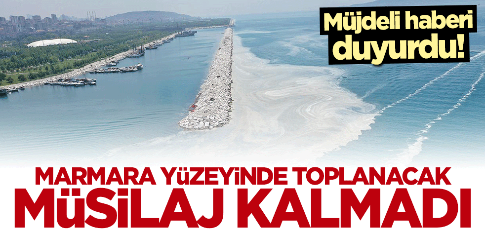 Müjdeli haber! Marmara yüzeyinde toplanacak müsilaj kalmadı