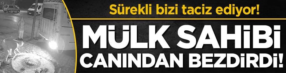 Mülk sahibi canından bezdirdi: 'Sürekli bizi taciz ediyor!'