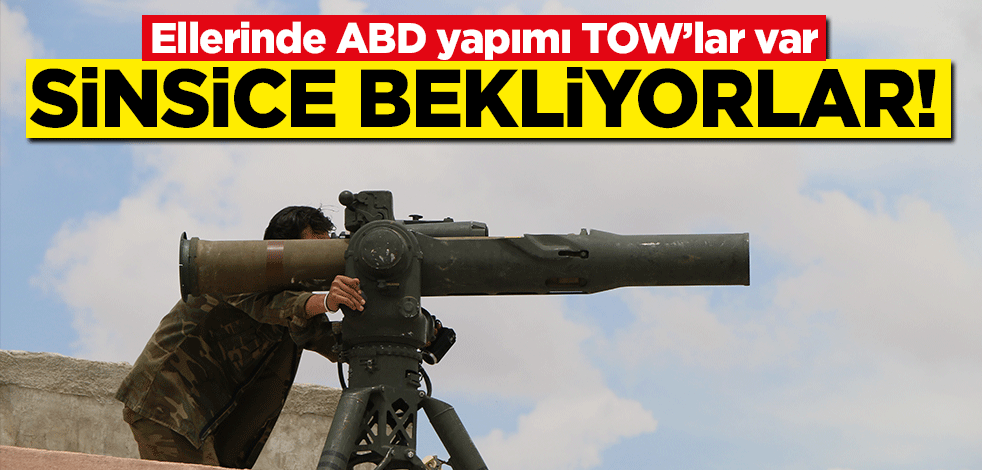Münbiç'teki PKK/YPG'li teröristler ABD yapımı TOW'larla sinsice bekliyor!
