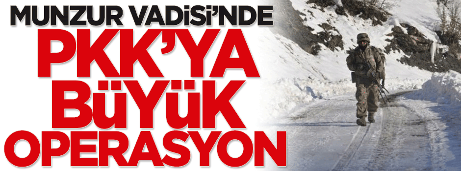 Munzur Vadisi'nde PKK'ya büyük operasyon
