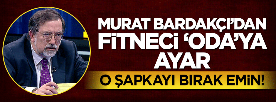 Murat Bardakçı'dan Mimarlar Odası'na ayar: O şapkayı bırak Emin