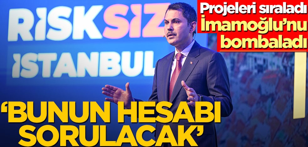 Murat Kurum "Risksiz İstanbul Tanıtım Toplantısı'nda" konuştu
