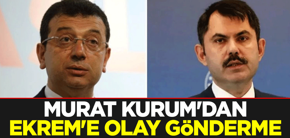 Murat Kurum'dan Ekrem İmamoğlu'na olay gönderme: Yarı zamanlı çalışan bir İBB yönetimi mevcut