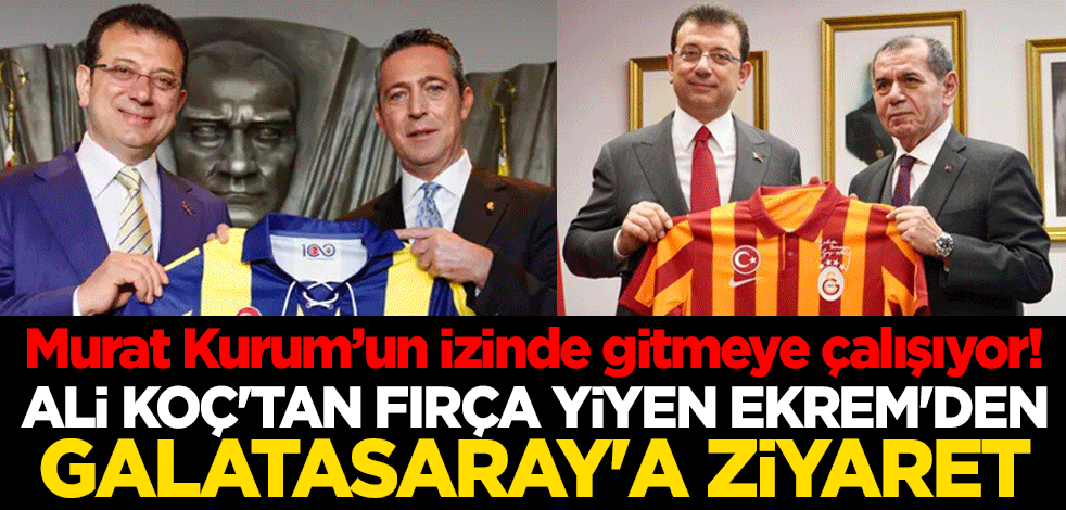 Murat Kurum’un izinde gitmeye çalışıyor! Ali Koç'tan fırça yiyen Ekrem İmamoğlu'ndan Galatasaray'a ziyaret