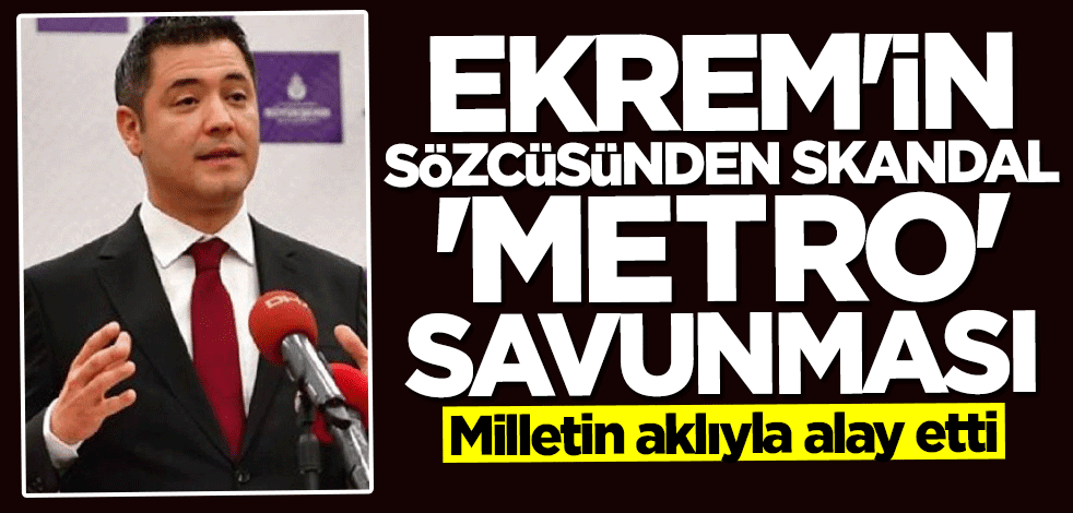 Murat Ongun'dan akla ziyan savunma! Kapatılan metro değilmiş