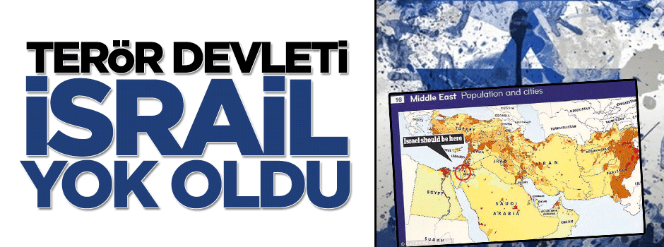 Murdoch terörist İsrail'i haritadan sildi