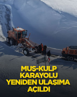 Muş-Kulp karayolu yeniden ulaşıma açıldı