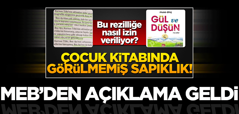 Musa Dinç’in yazdığı ‘Gül ve Düşün’ kitabına ilişkin Milli Eğitim Bakanlığı’ndan açıklama