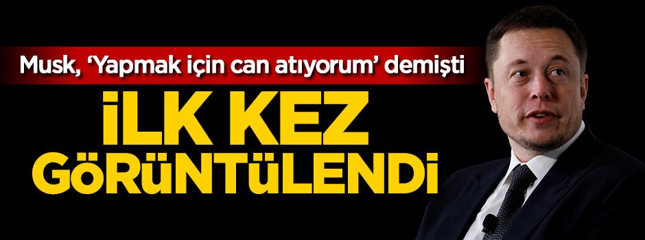 Musk 'yapmak için can atıyorum' demişti, uçakta görüntülendi
