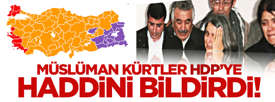 MÜSLÜMAN KÜRTLER HDP’ye haddini bildirdi