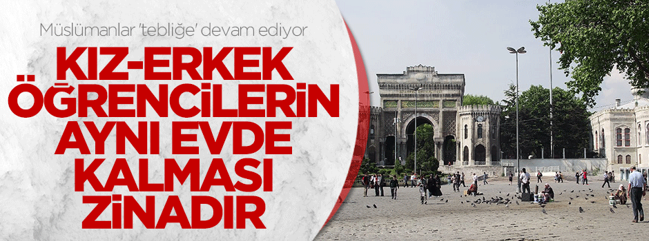 Müslümanlar 'tebliğe' üniversitelerde de devam ediyor