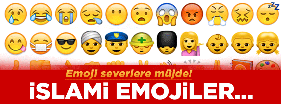 Müslümanlara özel emojiler!