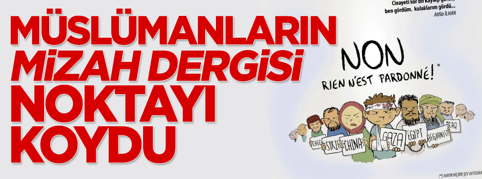 Müslümanların mizah dergisi Cafcaf'tan Charlielere kapak