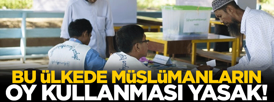 Müslümanların oy kullanması yasak!