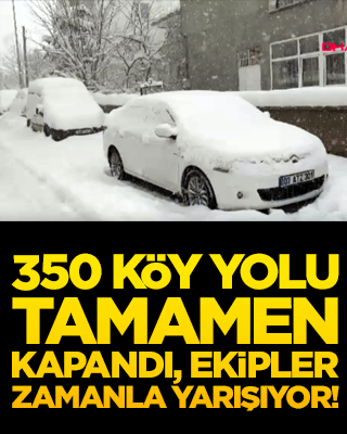 Muş'ta kar esareti! 350 köy yolu tamamen kapandı, ekipler zamanla yarışıyor!